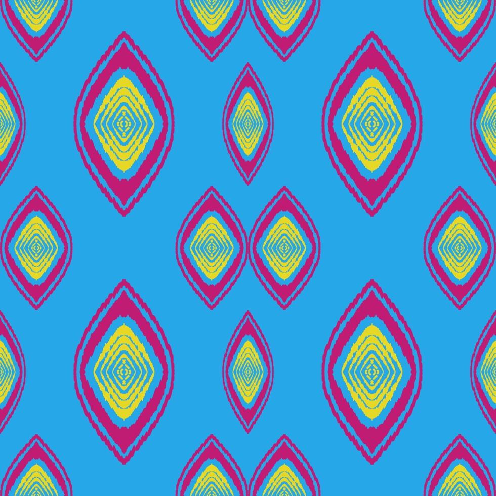 blue geometric ethnic pattern traditional illustration background photo