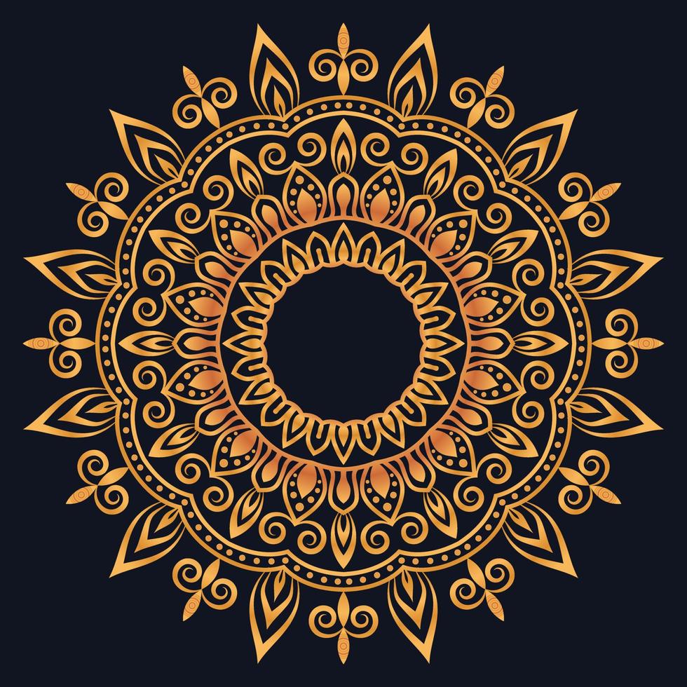 Decorative elements luxury ornament pattern gradient mandala design vector