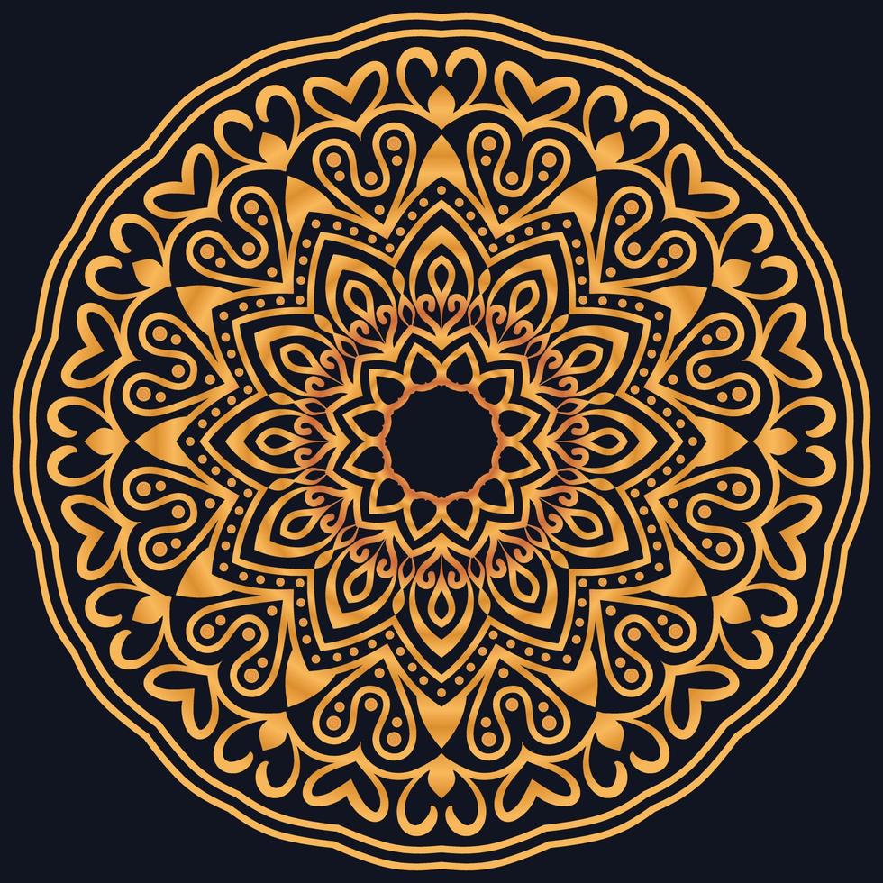 Decorative elements luxury ornament pattern gradient mandala design vector