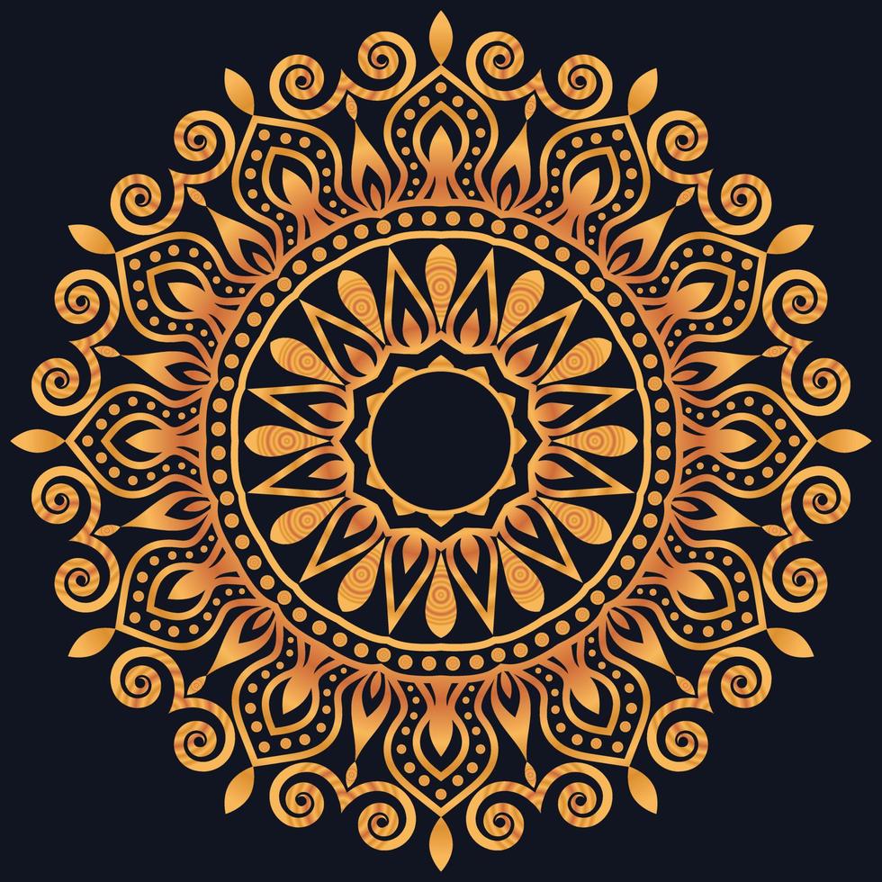 Decorative elements luxury ornament pattern gradient mandala design vector
