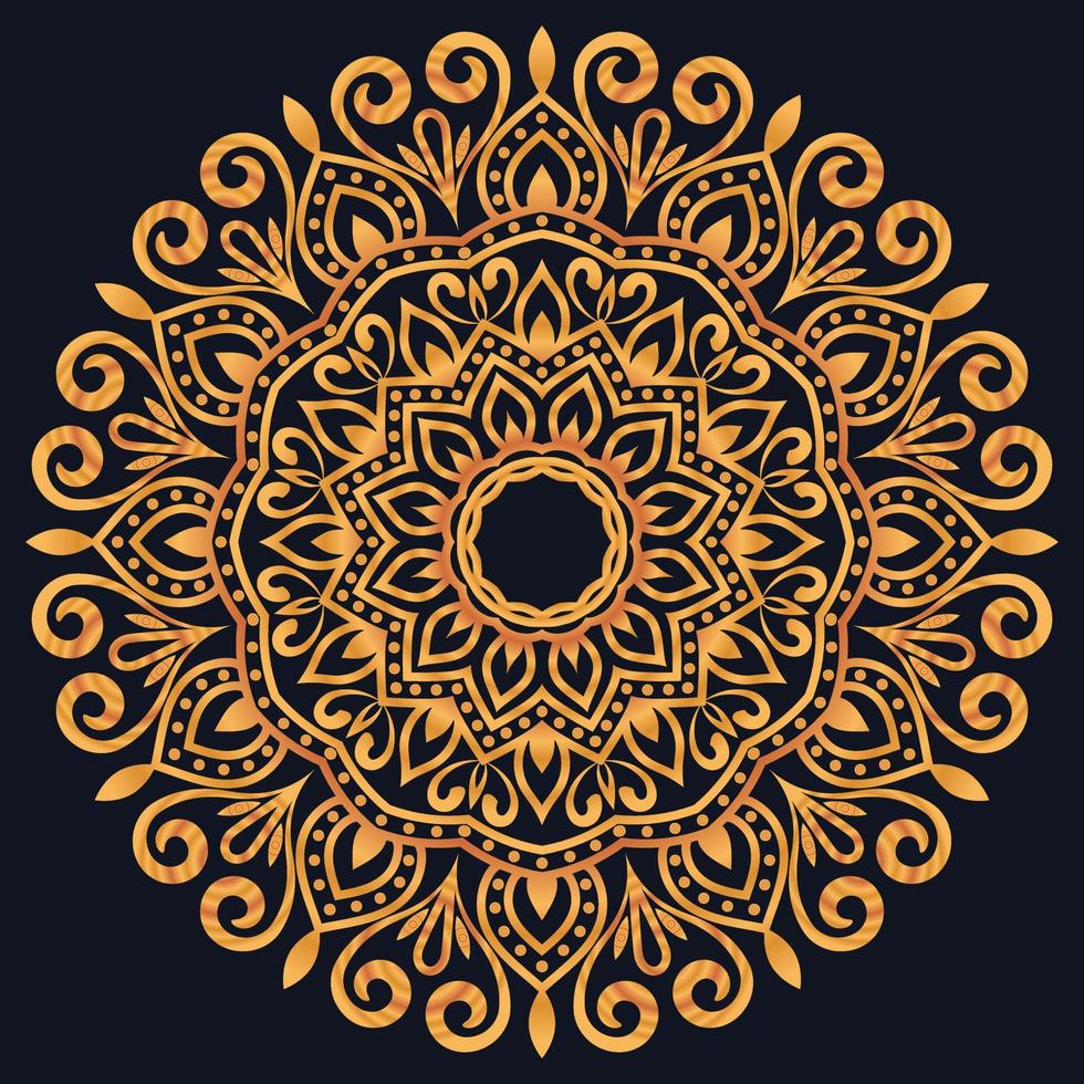 Decorative elements luxury ornament pattern gradient mandala design vector