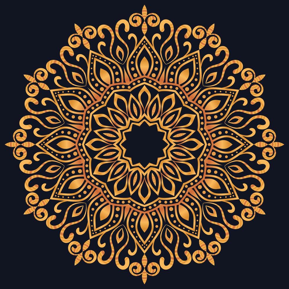 Decorative elements luxury ornament pattern gradient mandala design vector