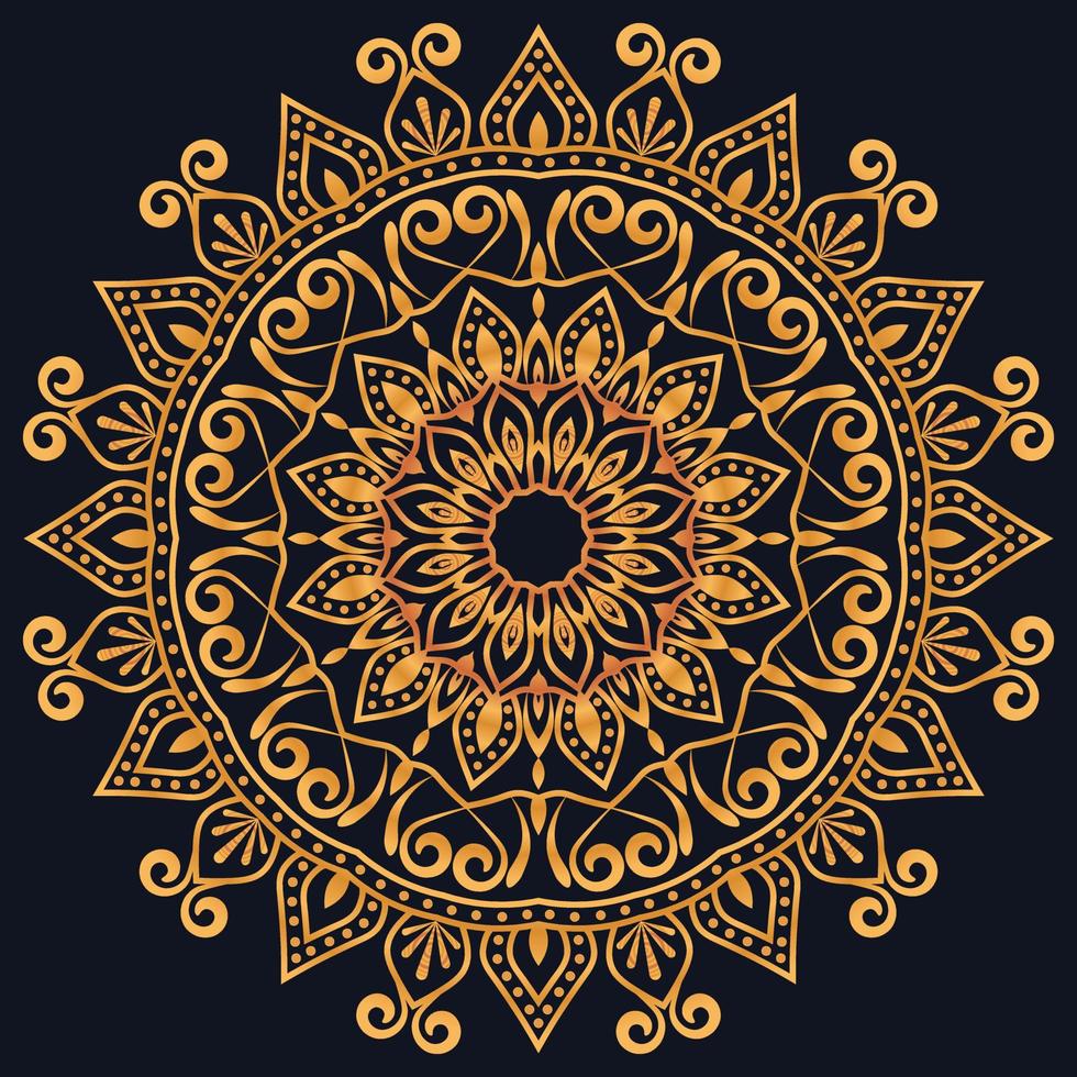 Decorative elements luxury ornament pattern gradient mandala design vector
