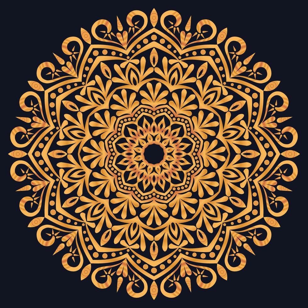 Decorative elements luxury ornament pattern gradient mandala design vector
