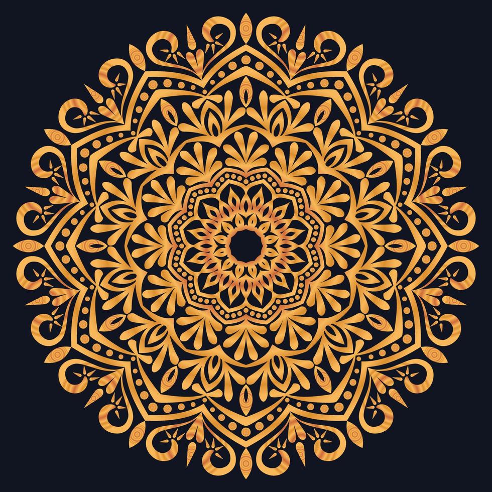 Decorative elements luxury ornament pattern gradient mandala design vector