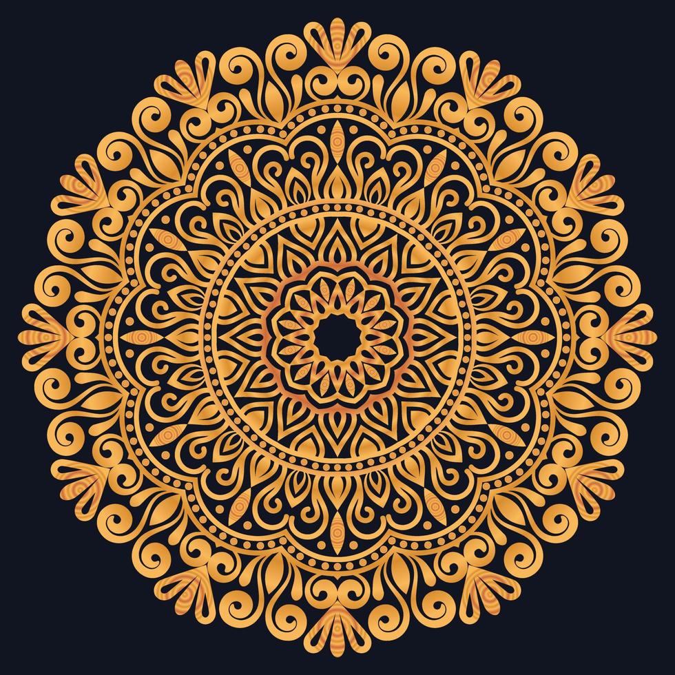 Decorative elements luxury ornament pattern gradient mandala design vector