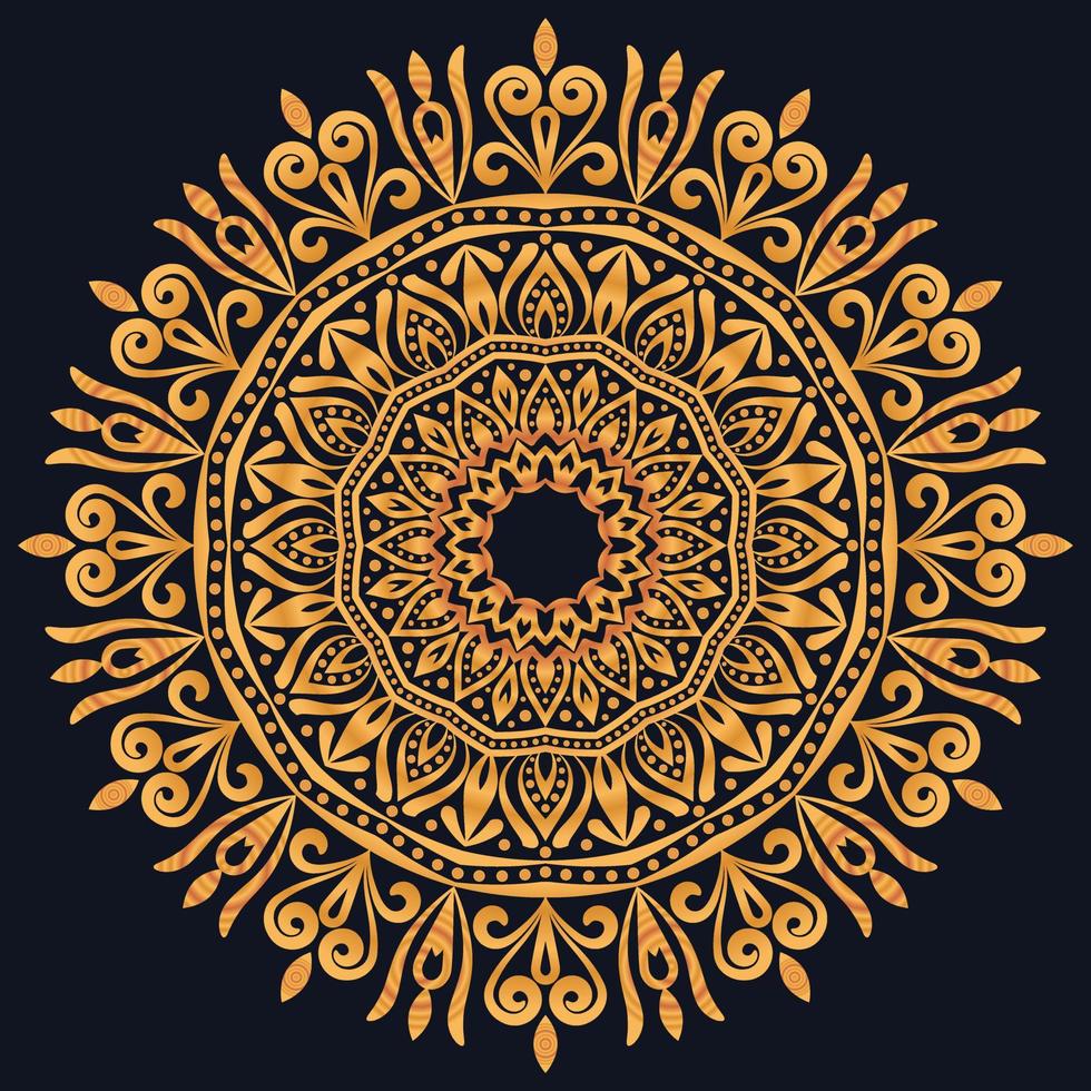 Decorative elements luxury ornament pattern gradient mandala design vector