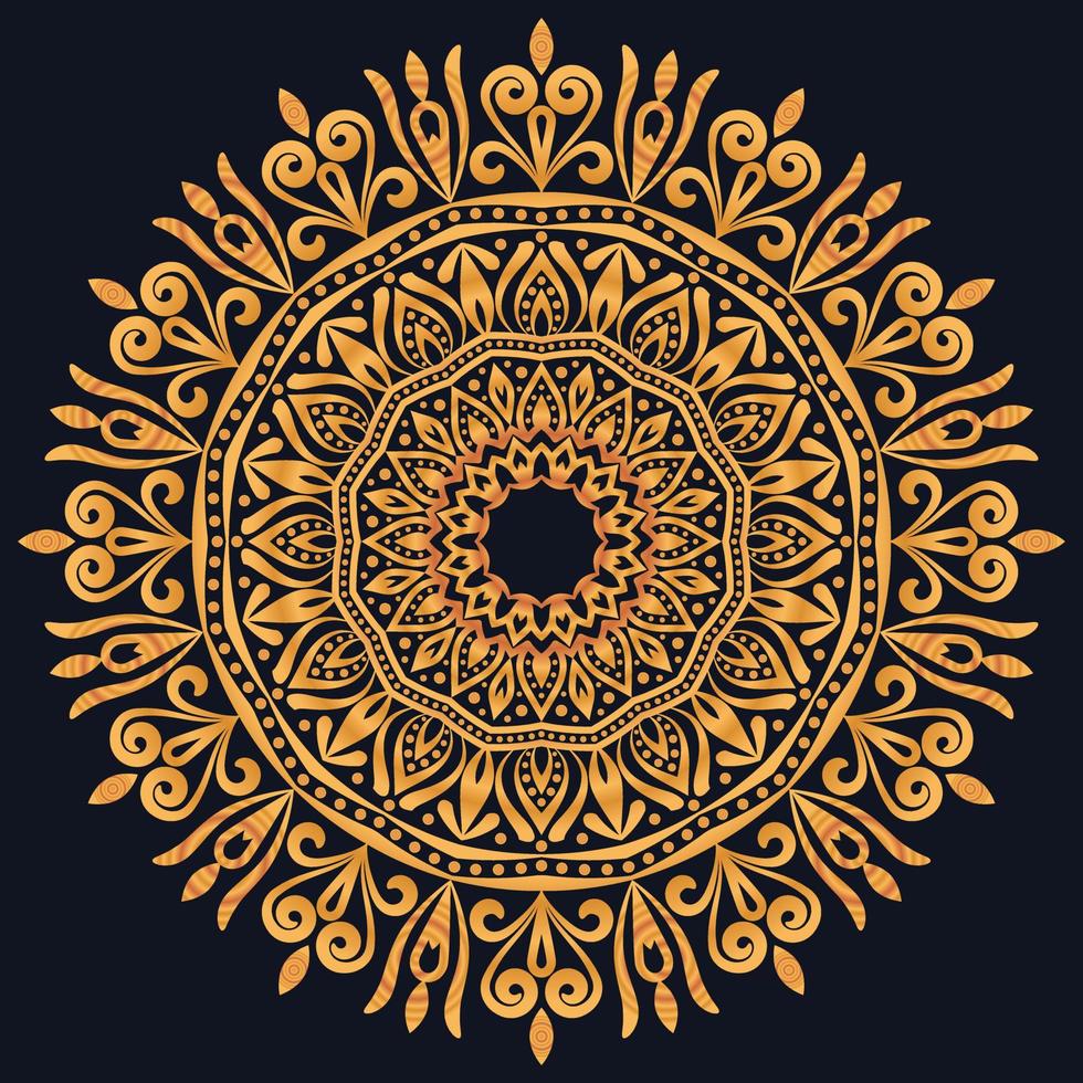 Decorative elements luxury ornament pattern gradient mandala design vector