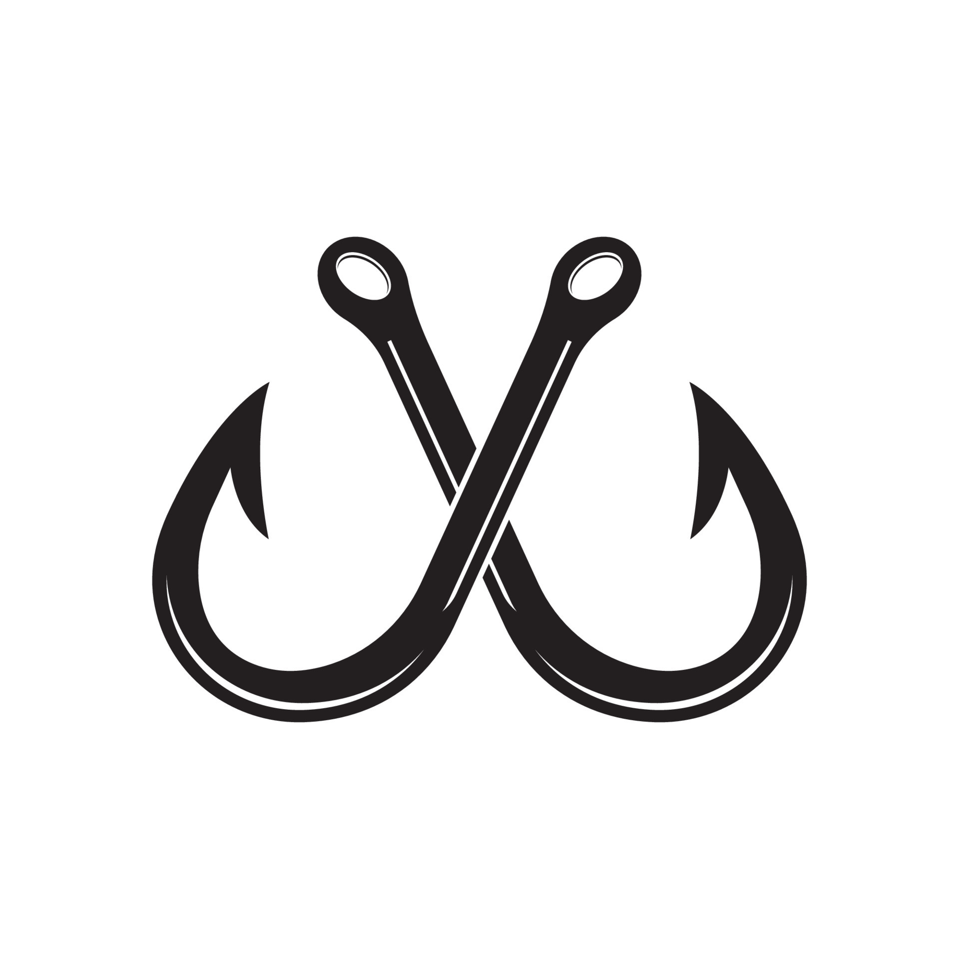 Fishing hook logo vector icon illustration design 22479675 Vector