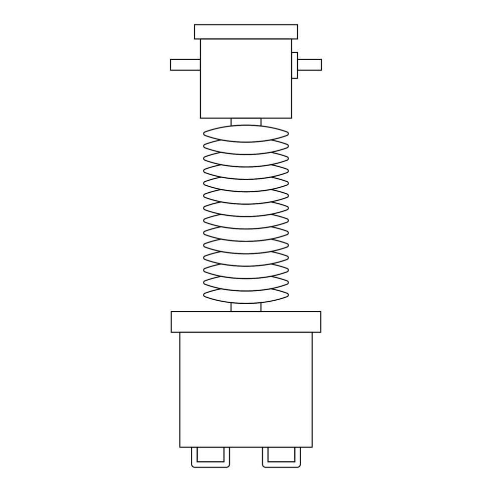 high voltage electrical transformer icon vector