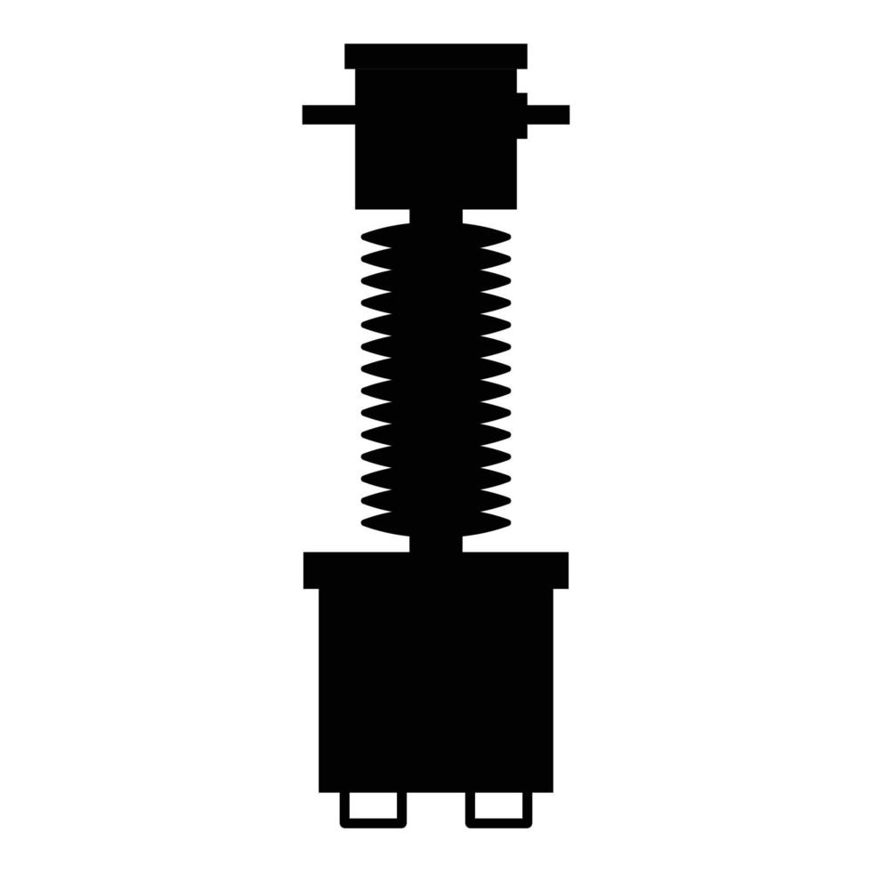 alto voltaje eléctrico transformador icono vector