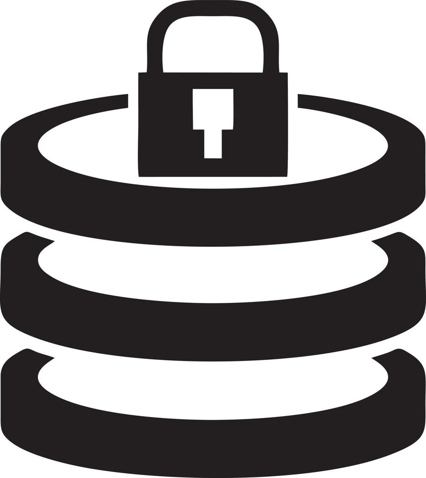 Lock security icon symbol vector image. Illustration of the key secure access system vector design. EPS 10