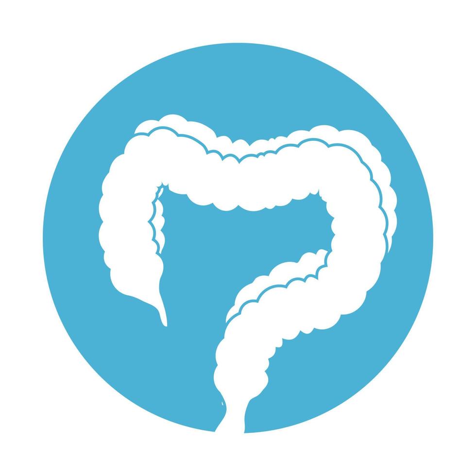 intestine simple icon vector