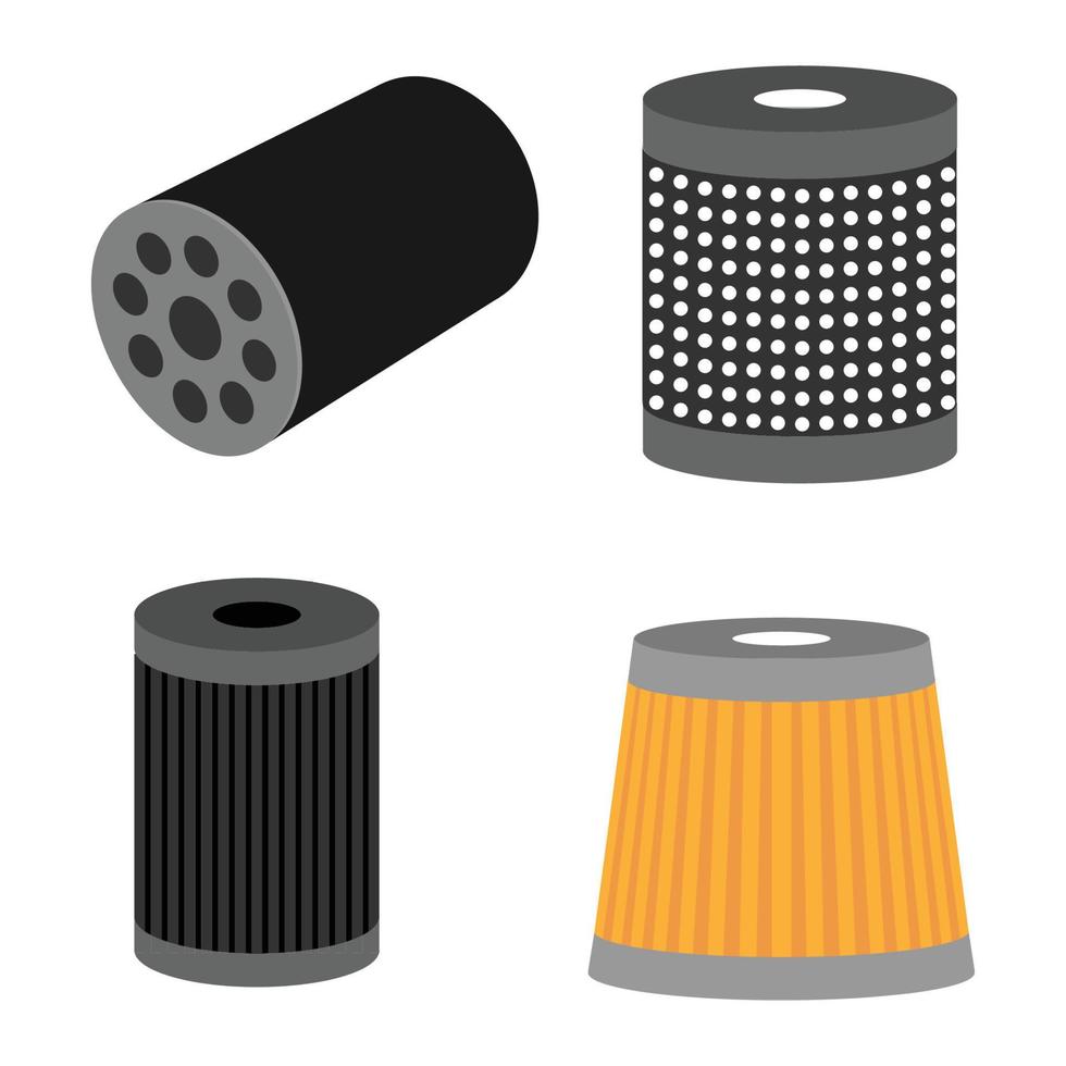 car oil filter icon vector