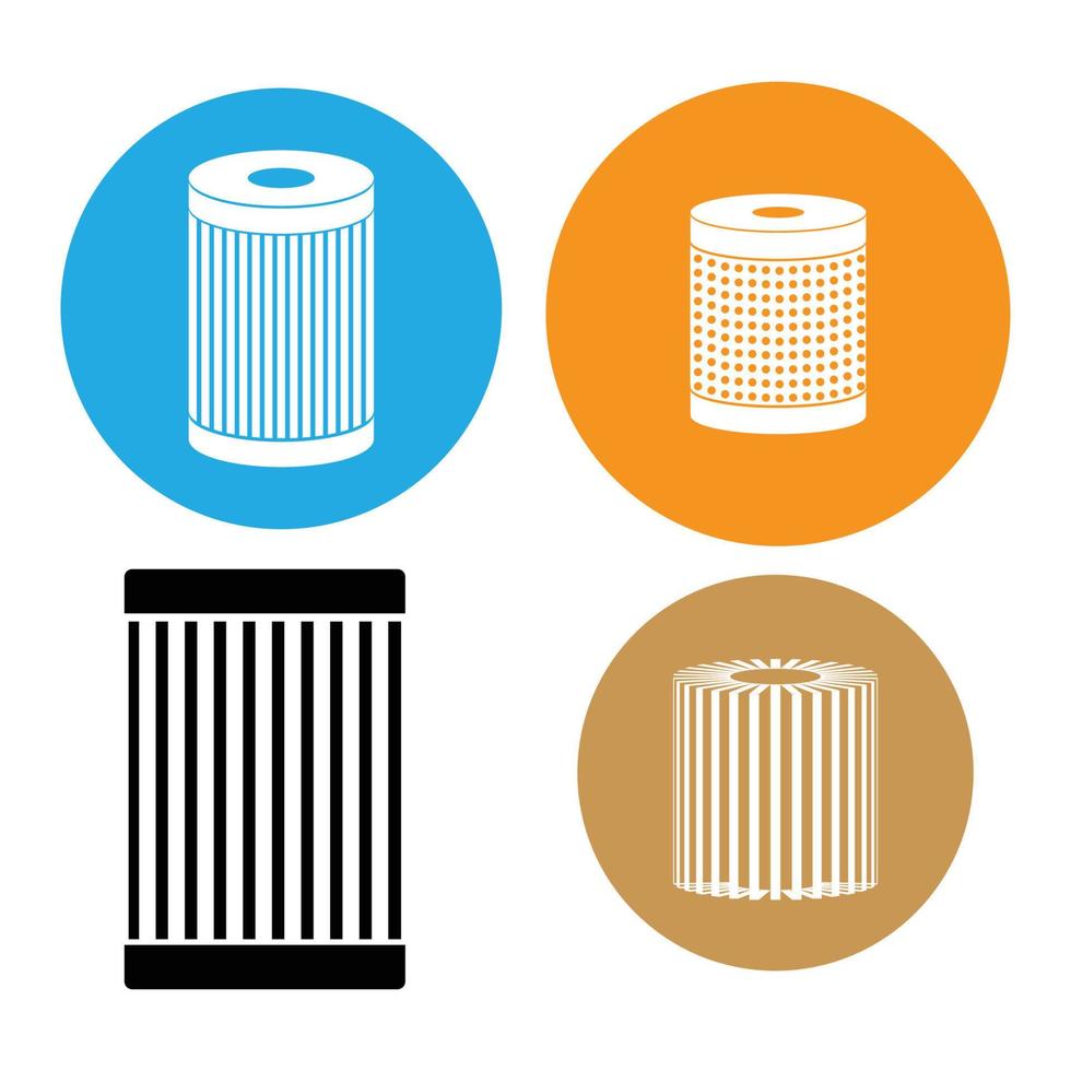 car oil filter icon vector