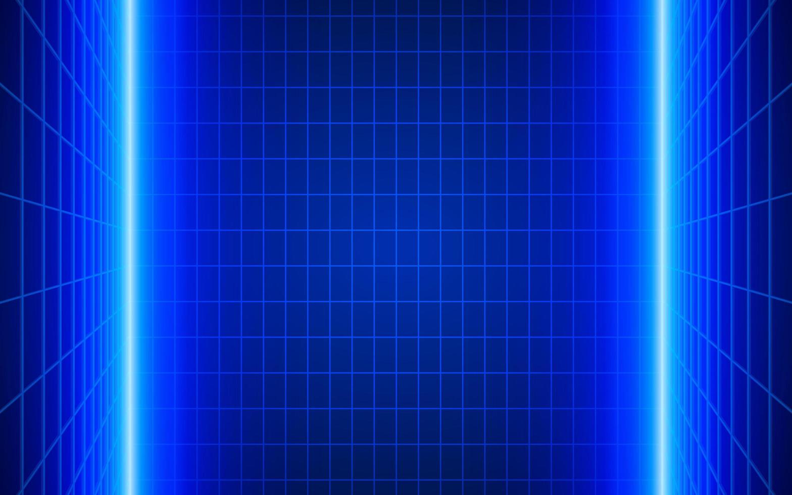 Futuristic technological grid background. Digital futurist cyber space design, cyberpunk technology, Virtual reality, science fiction matrix, science light perspective wallpaper, template photo