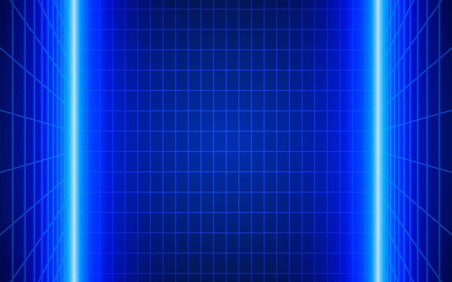 Futuristic technological grid background. Digital futurist cyber space design, cyberpunk technology, Virtual reality, science fiction matrix, science light perspective wallpaper, template photo