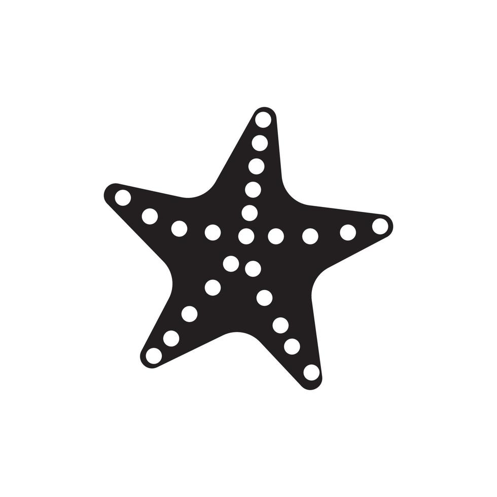 estrella de mar logo icono, vector ilustración modelo diseño
