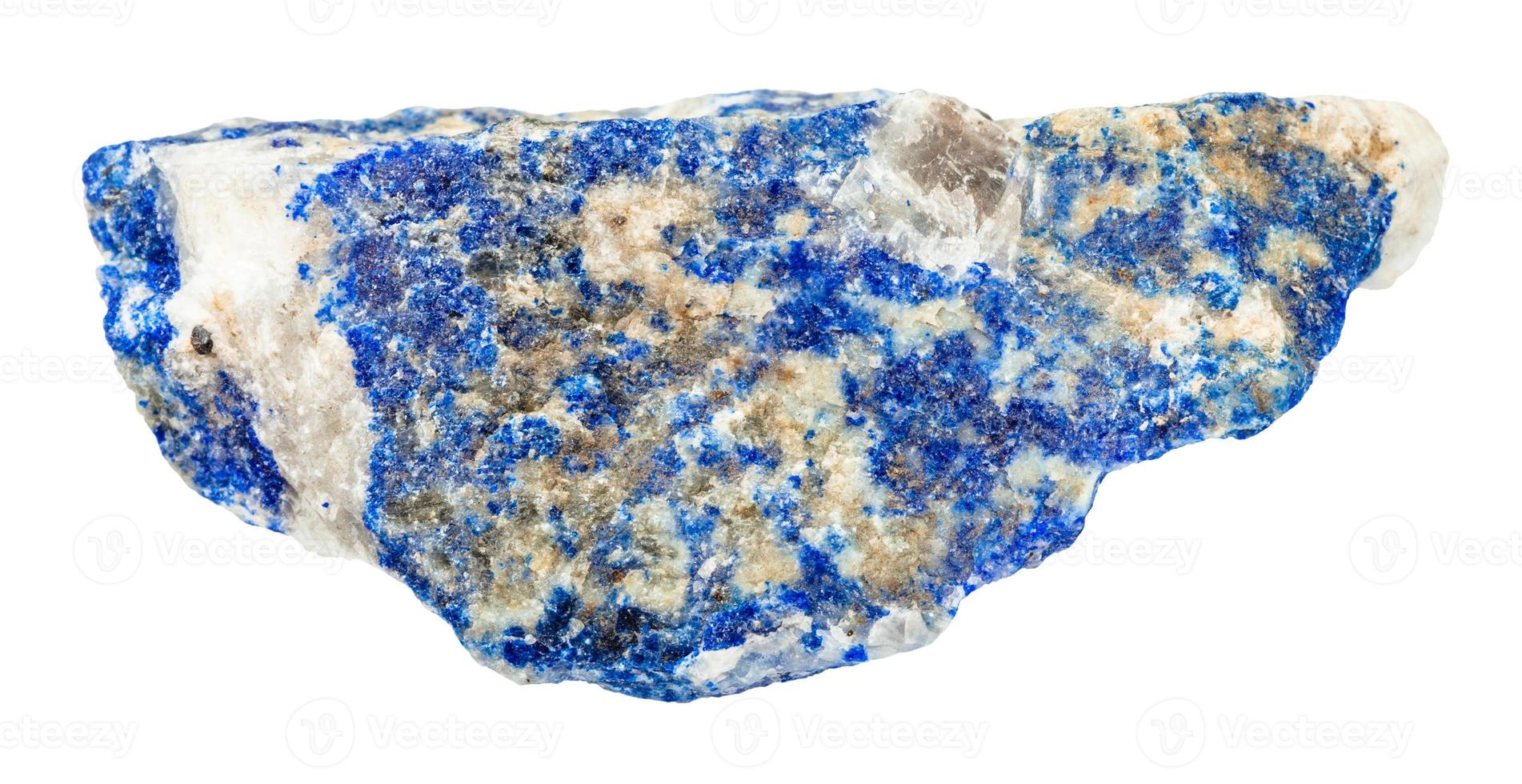 raw Lazurite Lapis Lazuli stone isolated photo