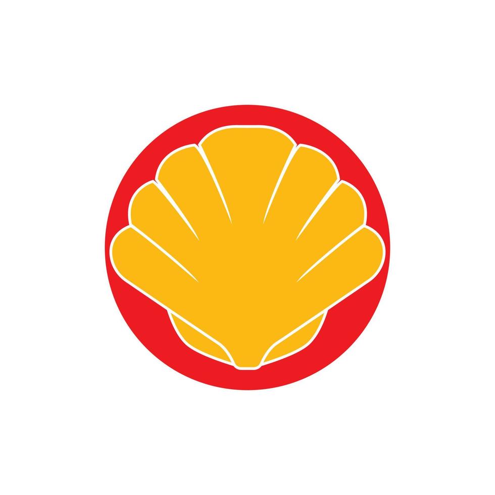 Sea shell logo icon, vector illustration template design