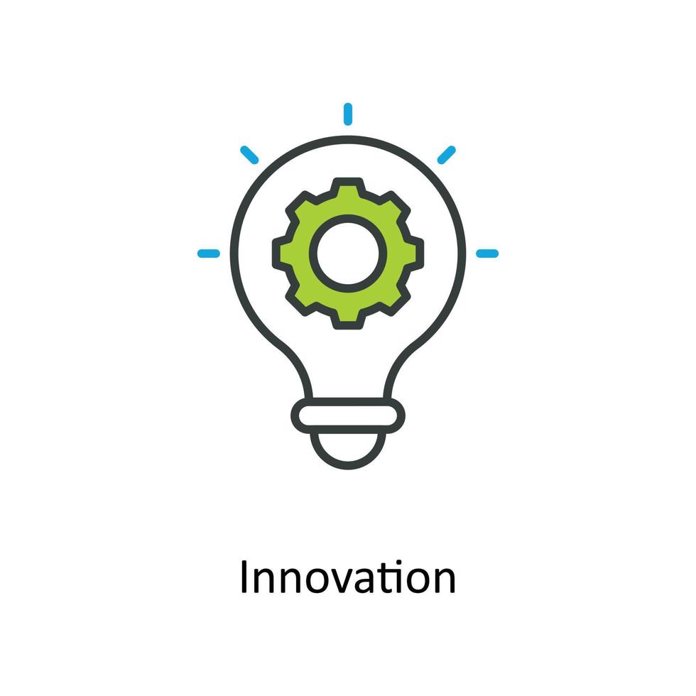 Innovation Vector Fill outline Icons. Simple stock illustration stock