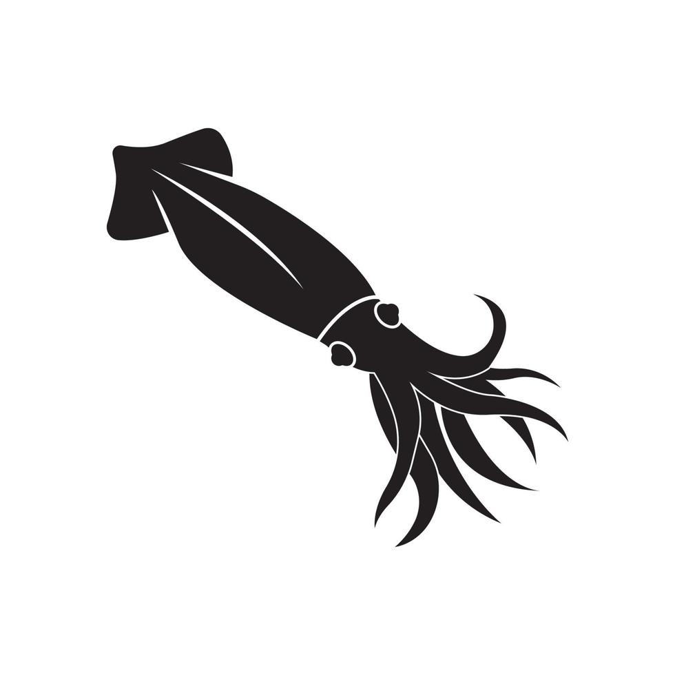squid icon vector illustration logo design