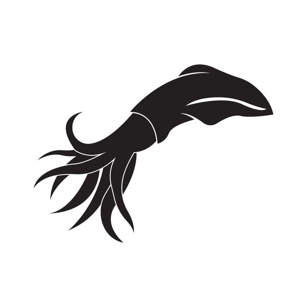 squid icon vector illustration logo design
