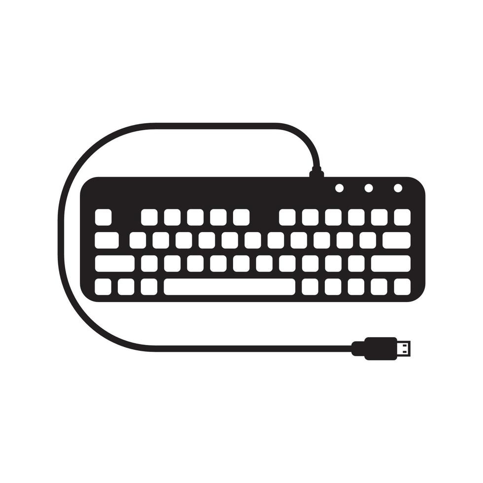Computer keyboard symbol icon logo,illustration design template