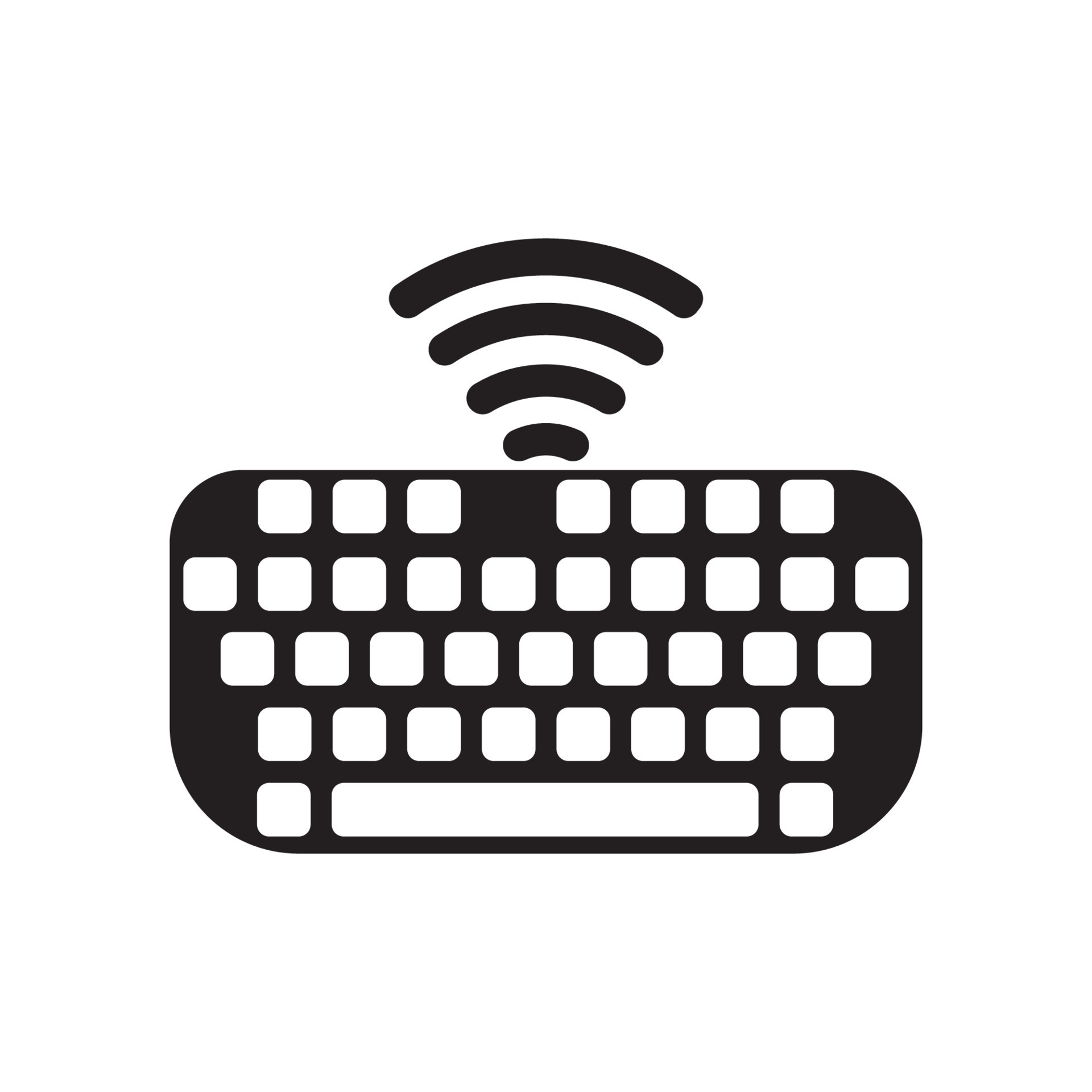 Computer keyboard symbol icon logo,illustration design template