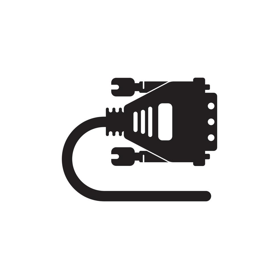 VGA cable icon. vector illustration symbol design.