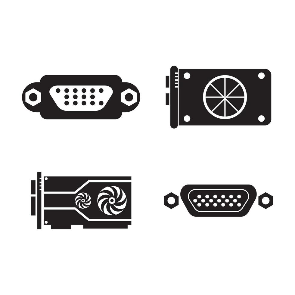 VGA cable icon. vector illustration symbol design.
