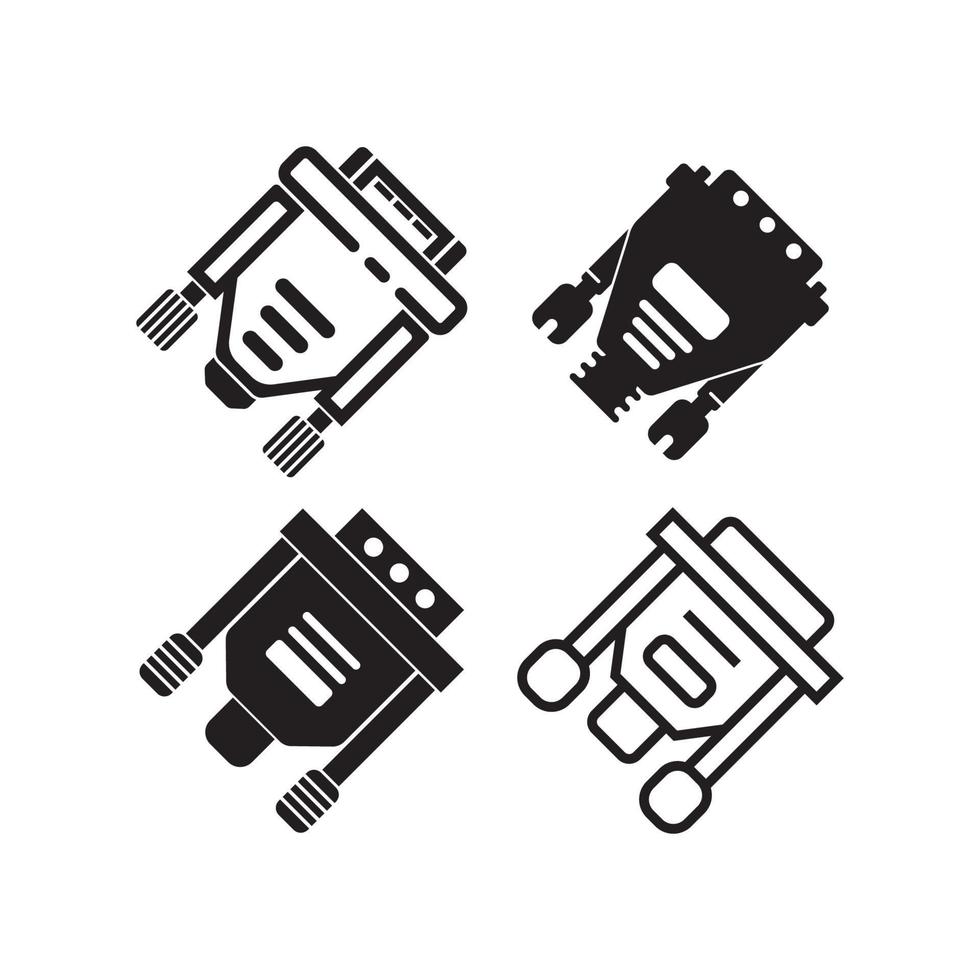 vga cable icono. vector ilustración símbolo diseño.