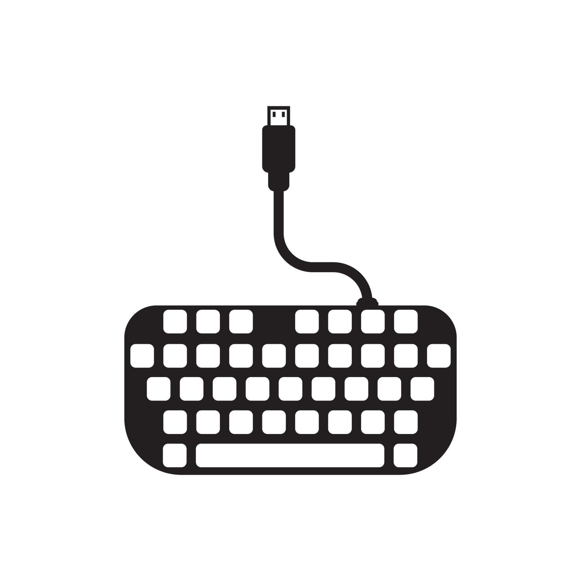 Computer keyboard symbol icon logo,illustration design template