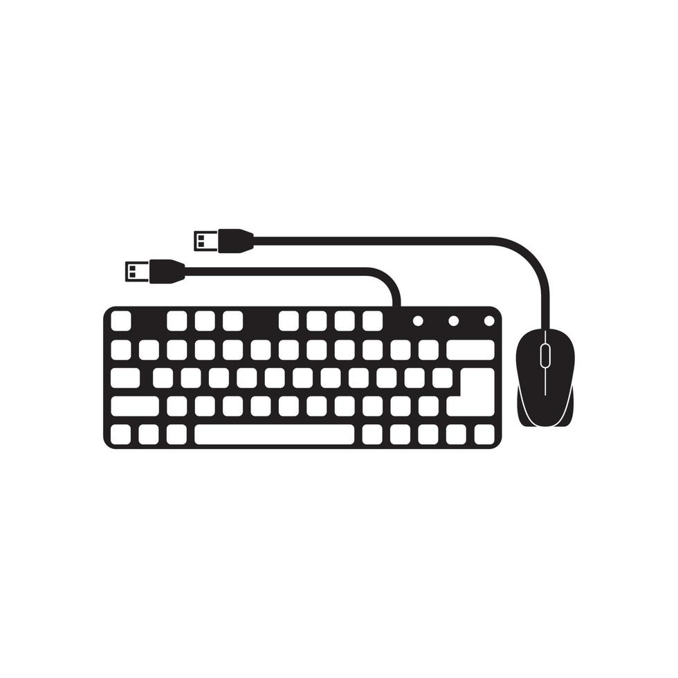 Computer keyboard symbol icon logo,illustration design template vector