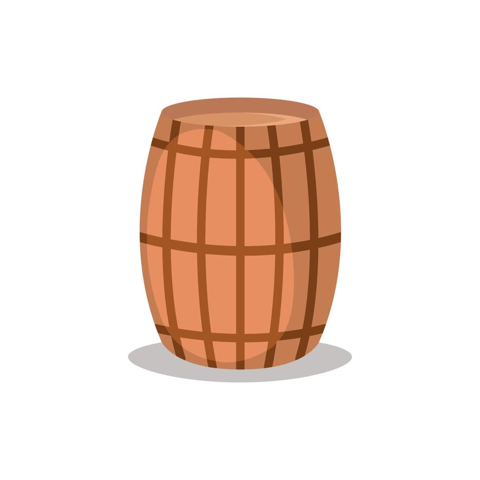 de madera barril icono diseño vector