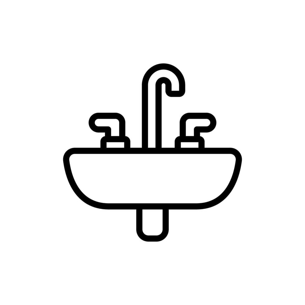 baño lavabo icono diseño vector modelo