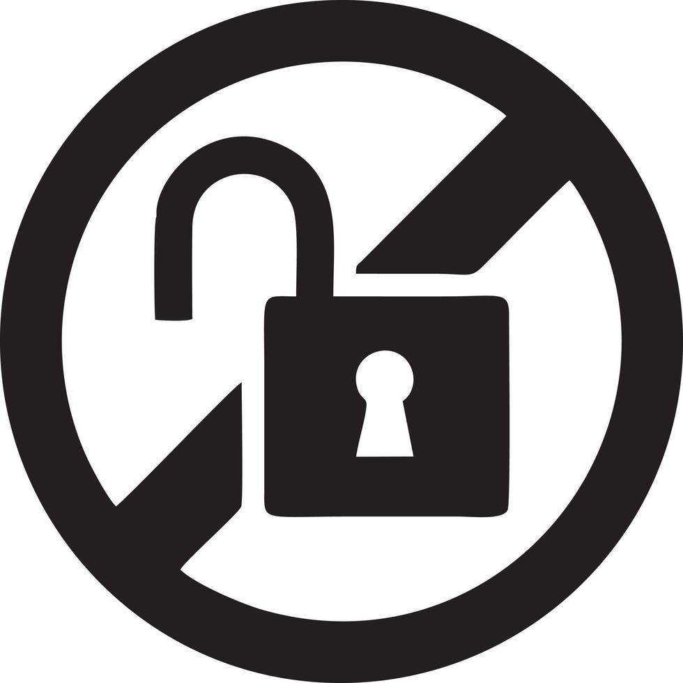 Lock security icon symbol vector image. Illustration of the key secure access system vector design. EPS 10