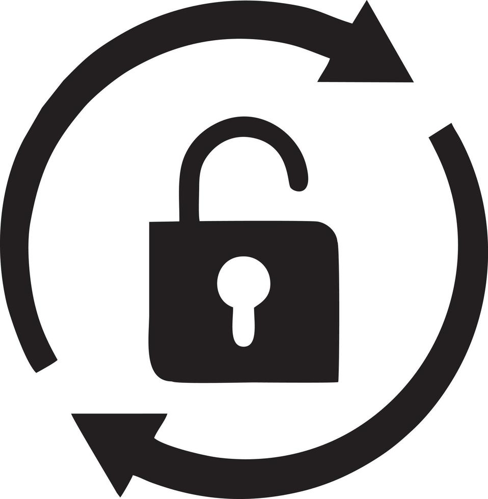 Lock security icon symbol vector image. Illustration of the key secure access system vector design. EPS 10