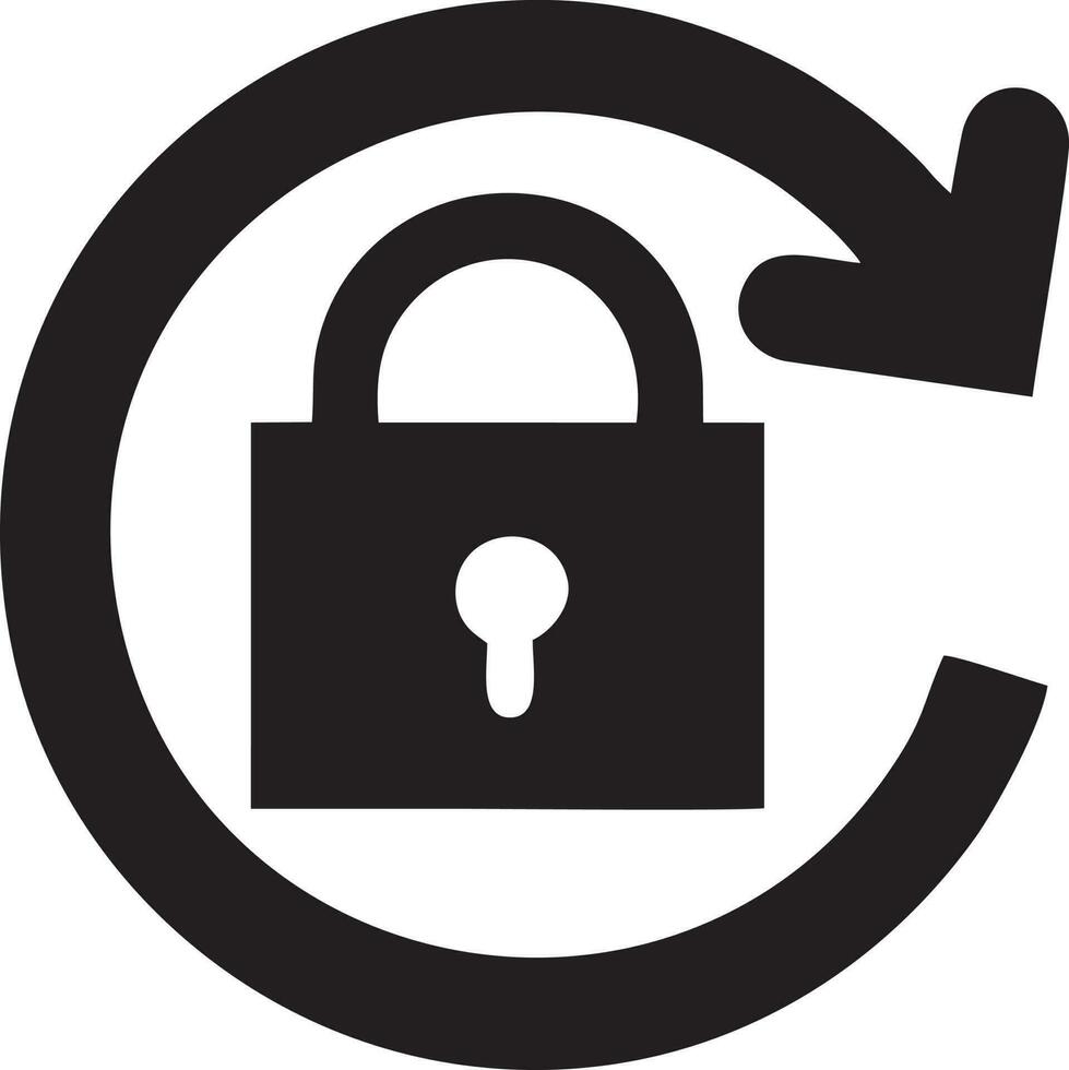 Lock security icon symbol vector image. Illustration of the key secure access system vector design. EPS 10