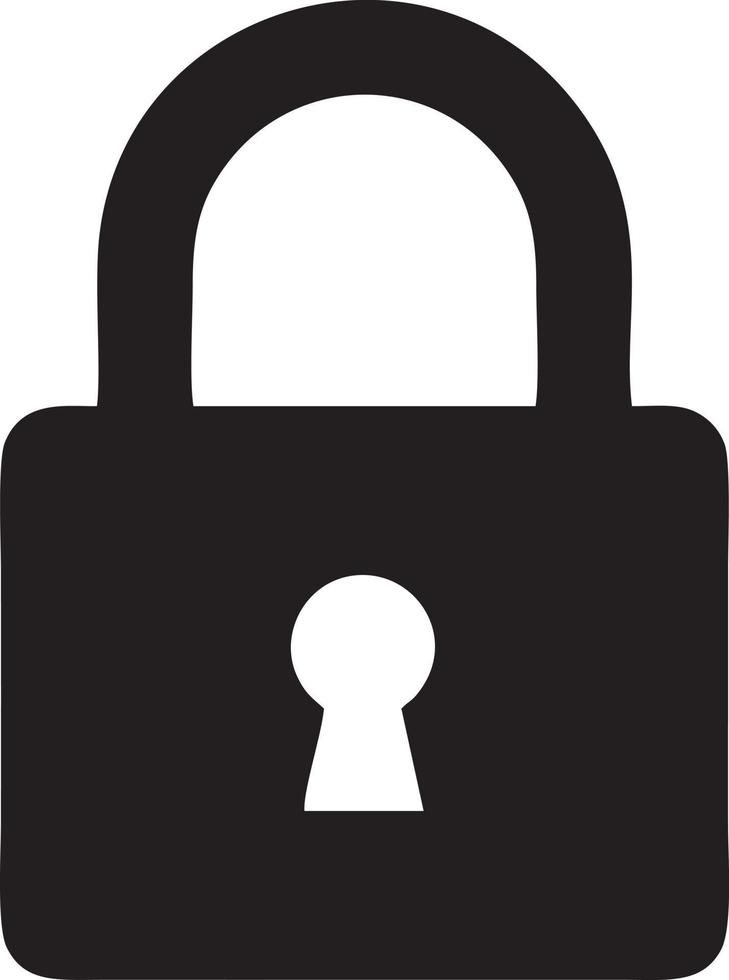 Lock security icon symbol vector image. Illustration of the key secure access system vector design. EPS 10