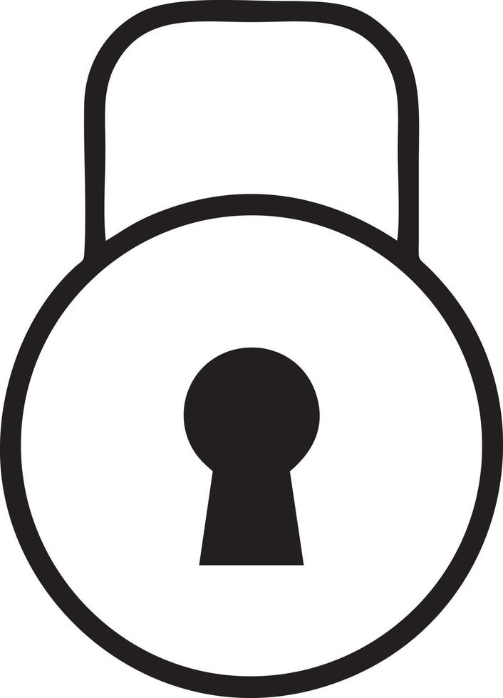 Lock security icon symbol vector image. Illustration of the key secure access system vector design. EPS 10