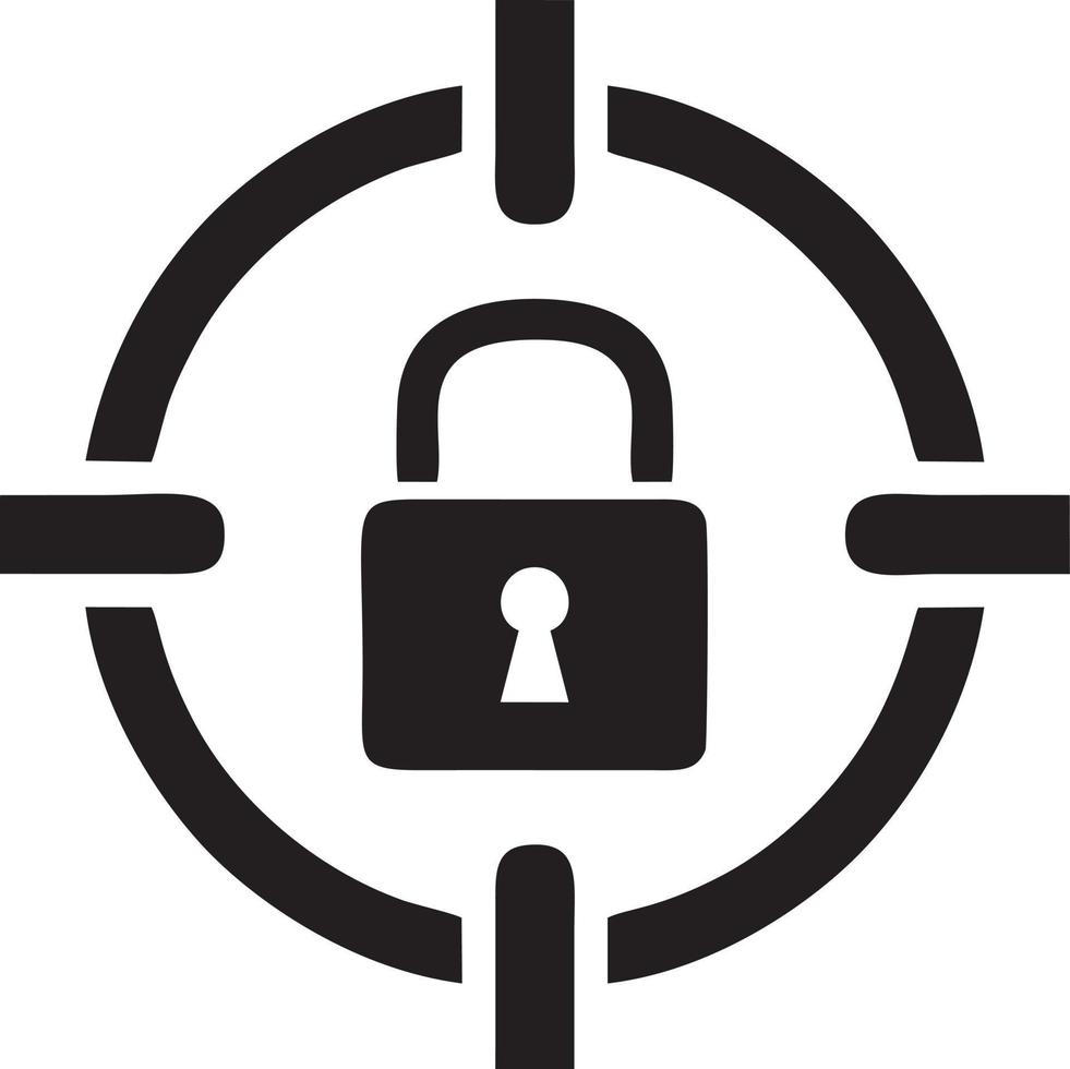 Lock security icon symbol vector image. Illustration of the key secure access system vector design. EPS 10