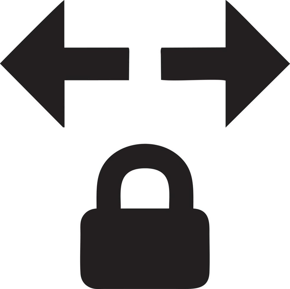 Lock security icon symbol vector image. Illustration of the key secure access system vector design. EPS 10