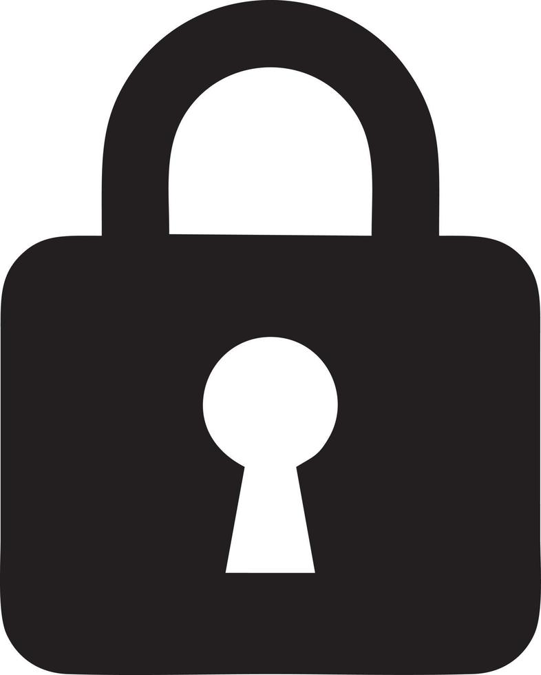 Lock security icon symbol vector image. Illustration of the key secure access system vector design. EPS 10