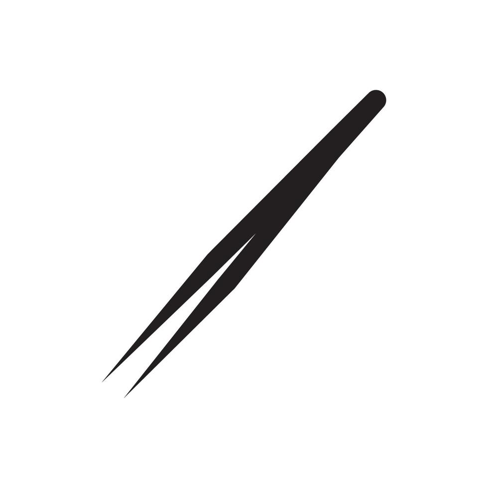 Tweezers logo icon,illustration template design vector
