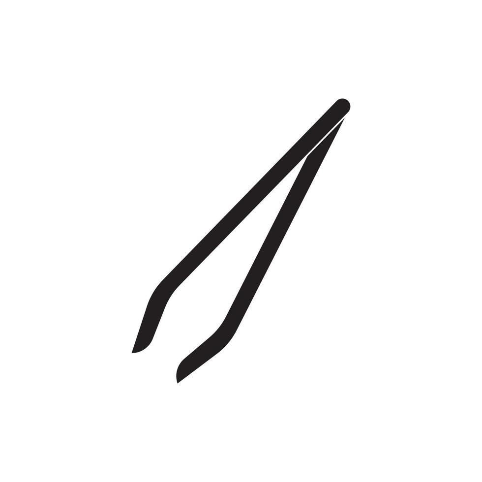 Tweezers logo icon,illustration template design vector