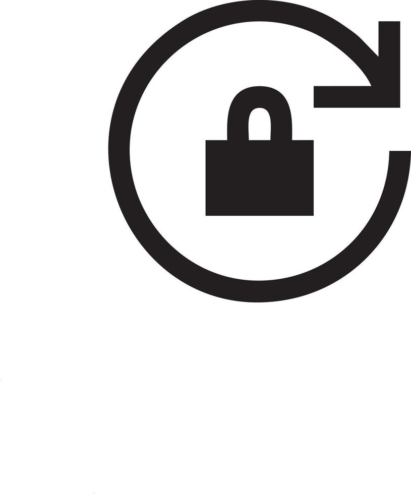 Lock security icon symbol vector image. Illustration of the key secure access system vector design. EPS 10