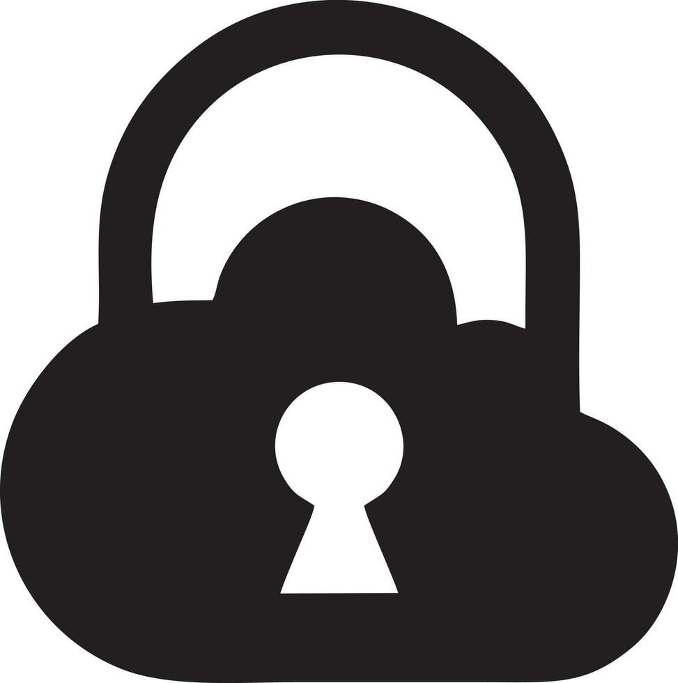 Lock security icon symbol vector image. Illustration of the key secure access system vector design. EPS 10