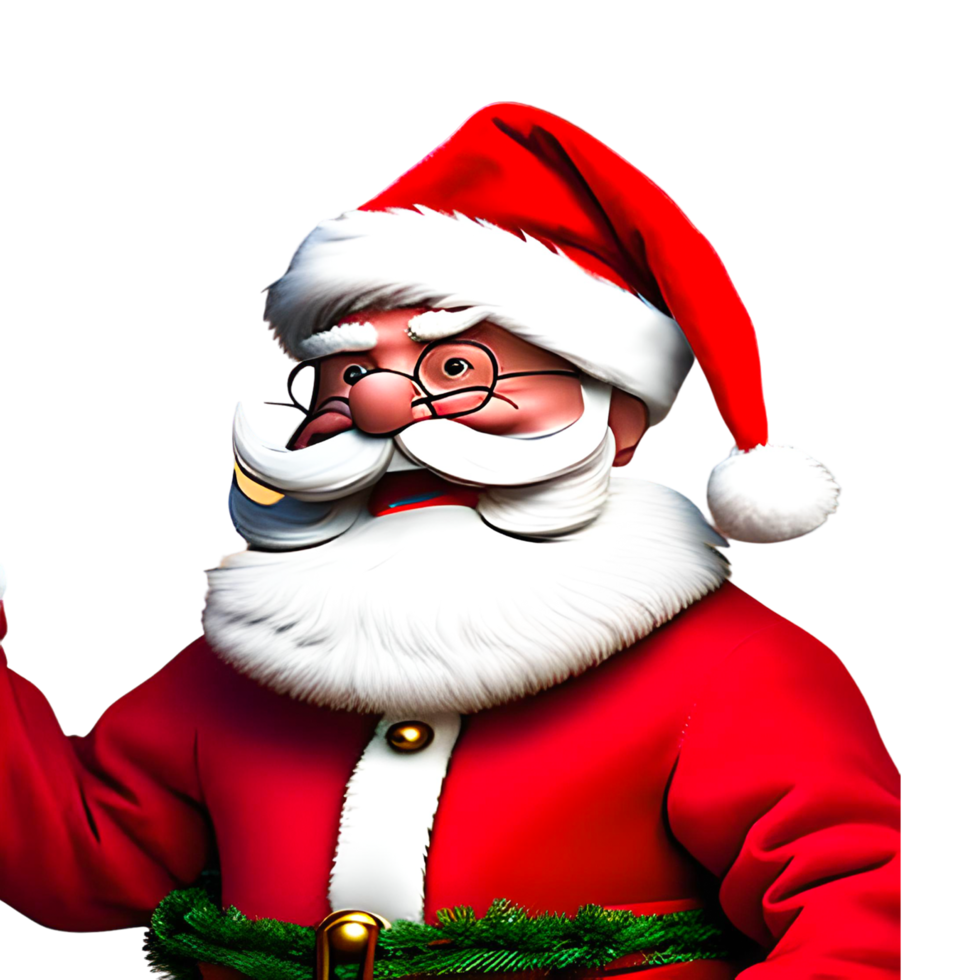 glücklich Charistmas Santa schluss png