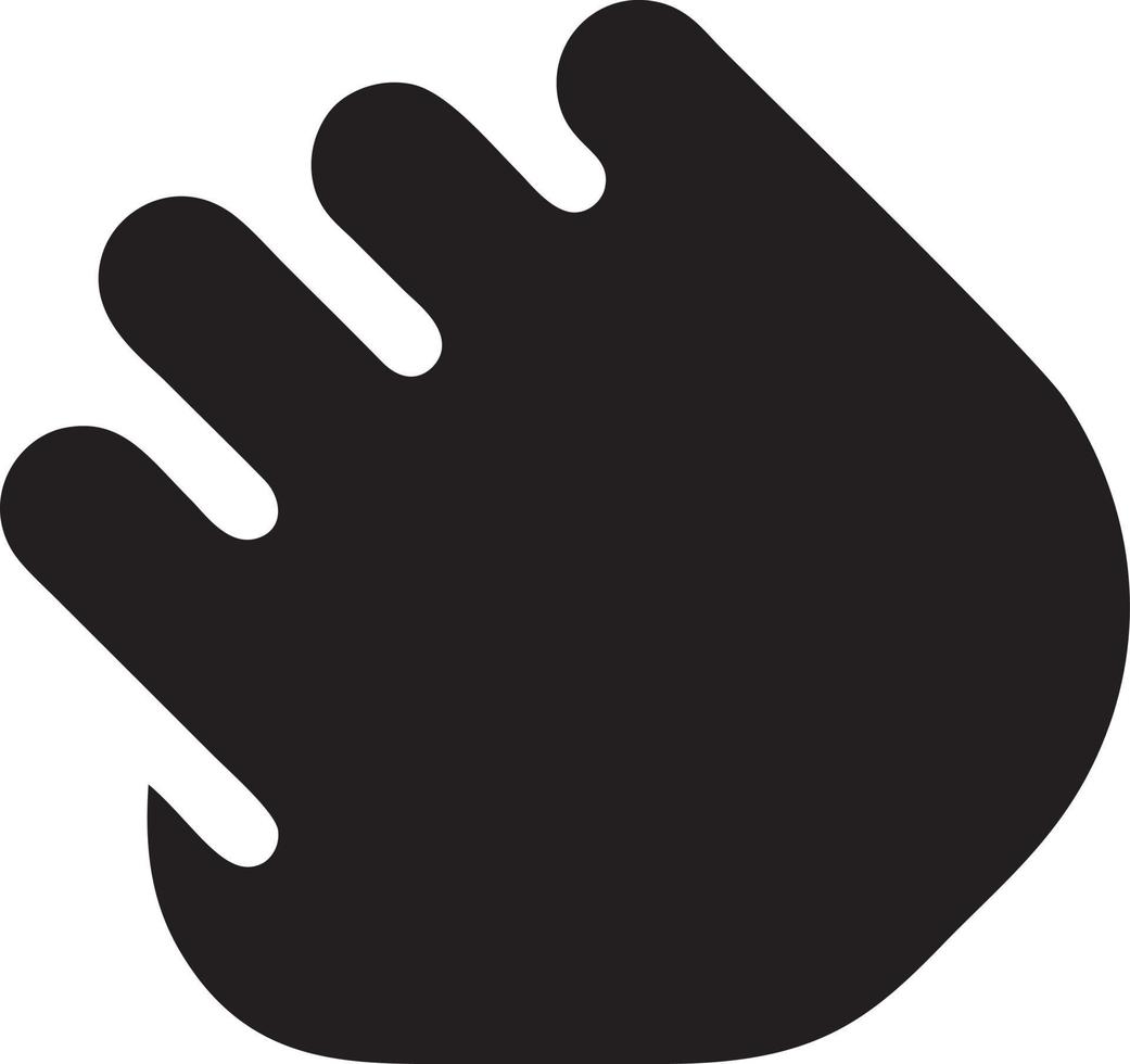 Hand icon symbol vector image. Illustration of the isolated finger hand touch human design. EPS 10